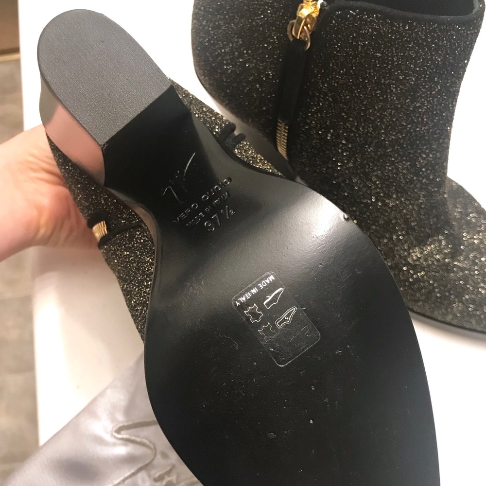 “Sugar Suede Sparkle” ankle booties - Picture 4 of 8